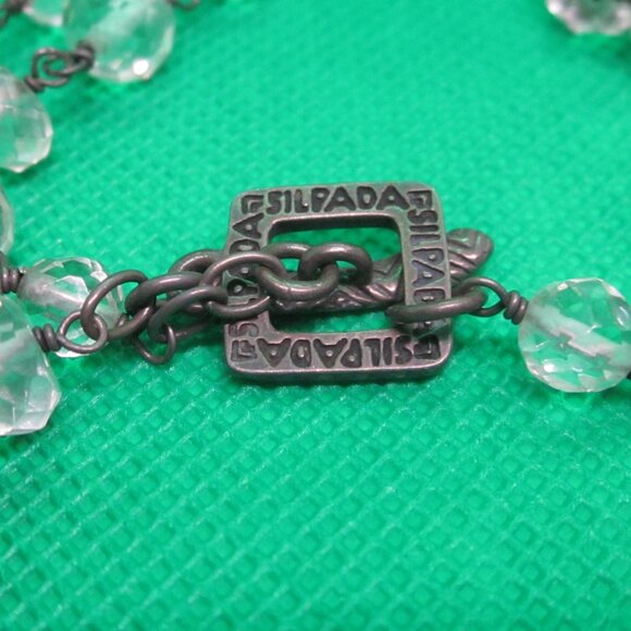 Silpada N1503 Clear Crystal Beaded Necklace - Picture 2 of 4